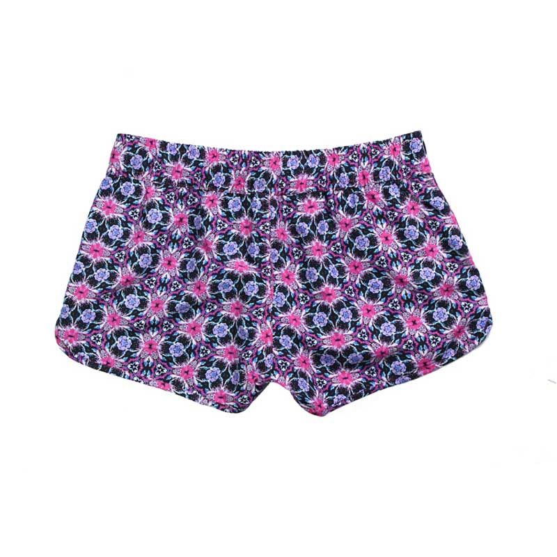 2017 Summer Floral Pom Pom Ball Shorts Women Beach Tassel