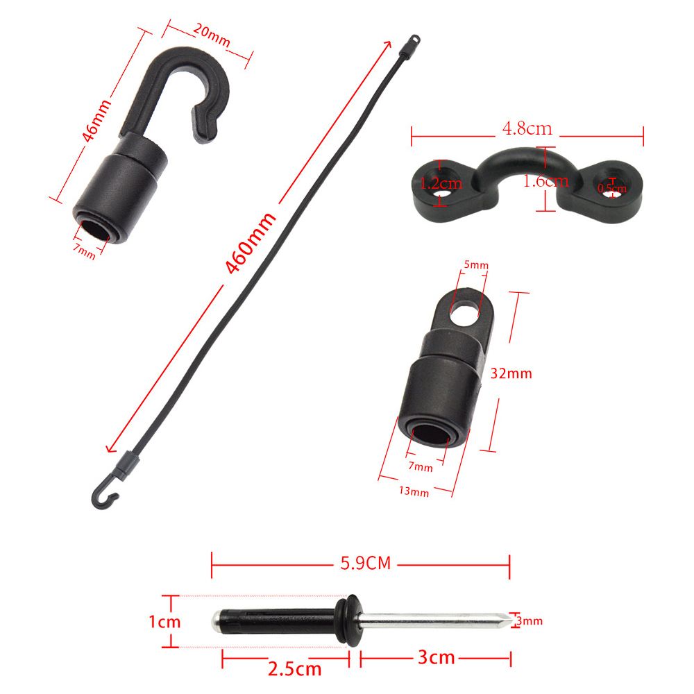 Kayak Paddle Keeper Kayak Bungee Paddle Holder Kit Kayak