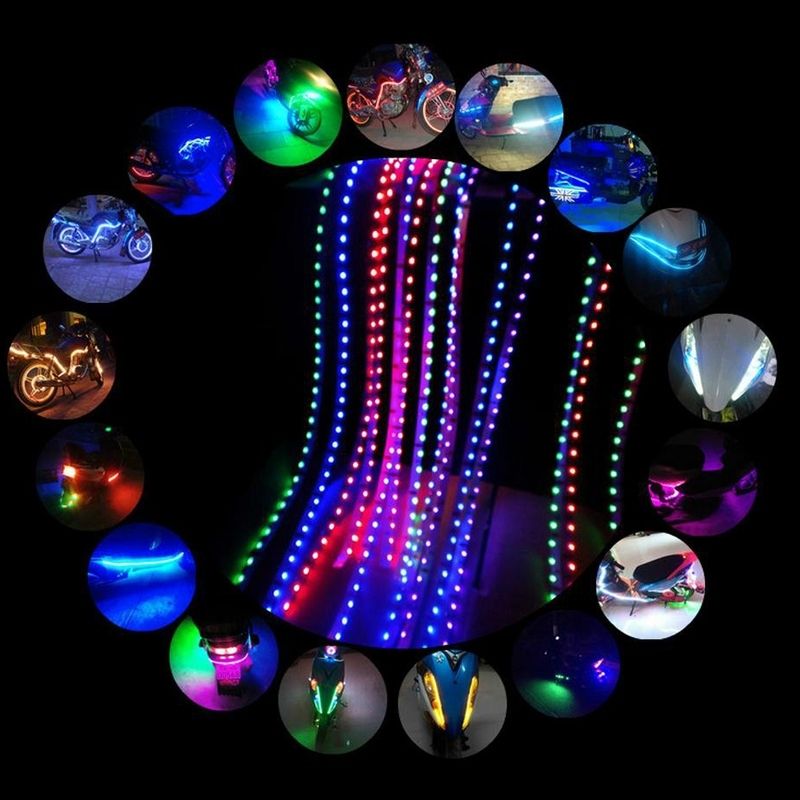 5 PCS Waterproof Flexible Car Strip Light For Car Decoration