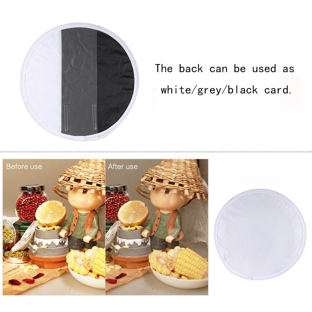Multifunctional 12in/31cm Mini Portable Round On-camera Flash Speedlite Diffuser Softbox with White/Grey/Black Color for Canon Nikon Sigma Yongnuo Godox Andoer Neewer Vivitar Speedlight
