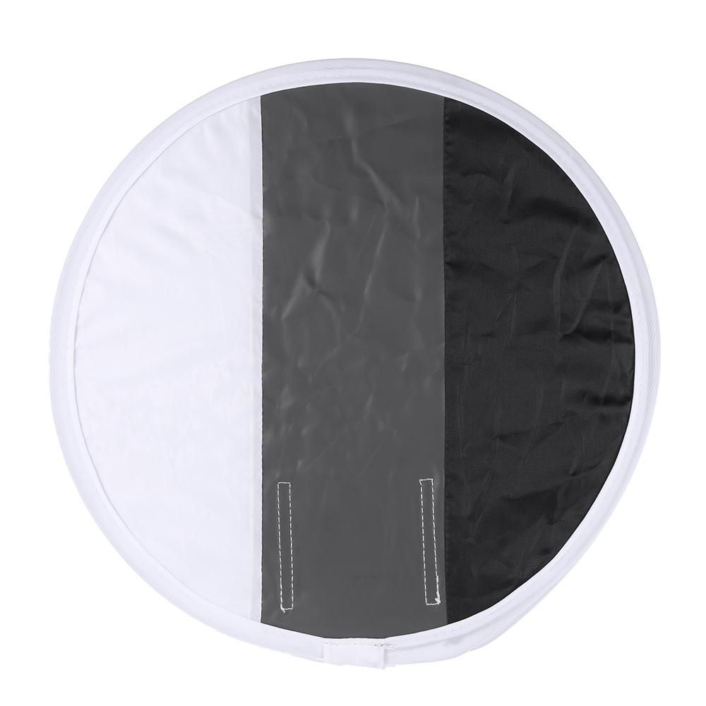 Multifunctional 12in/31cm Mini Portable Round On-camera Flash Speedlite Diffuser Softbox with White/Grey/Black Color for Canon Nikon Sigma Yongnuo Godox Andoer Neewer Vivitar Speedlight