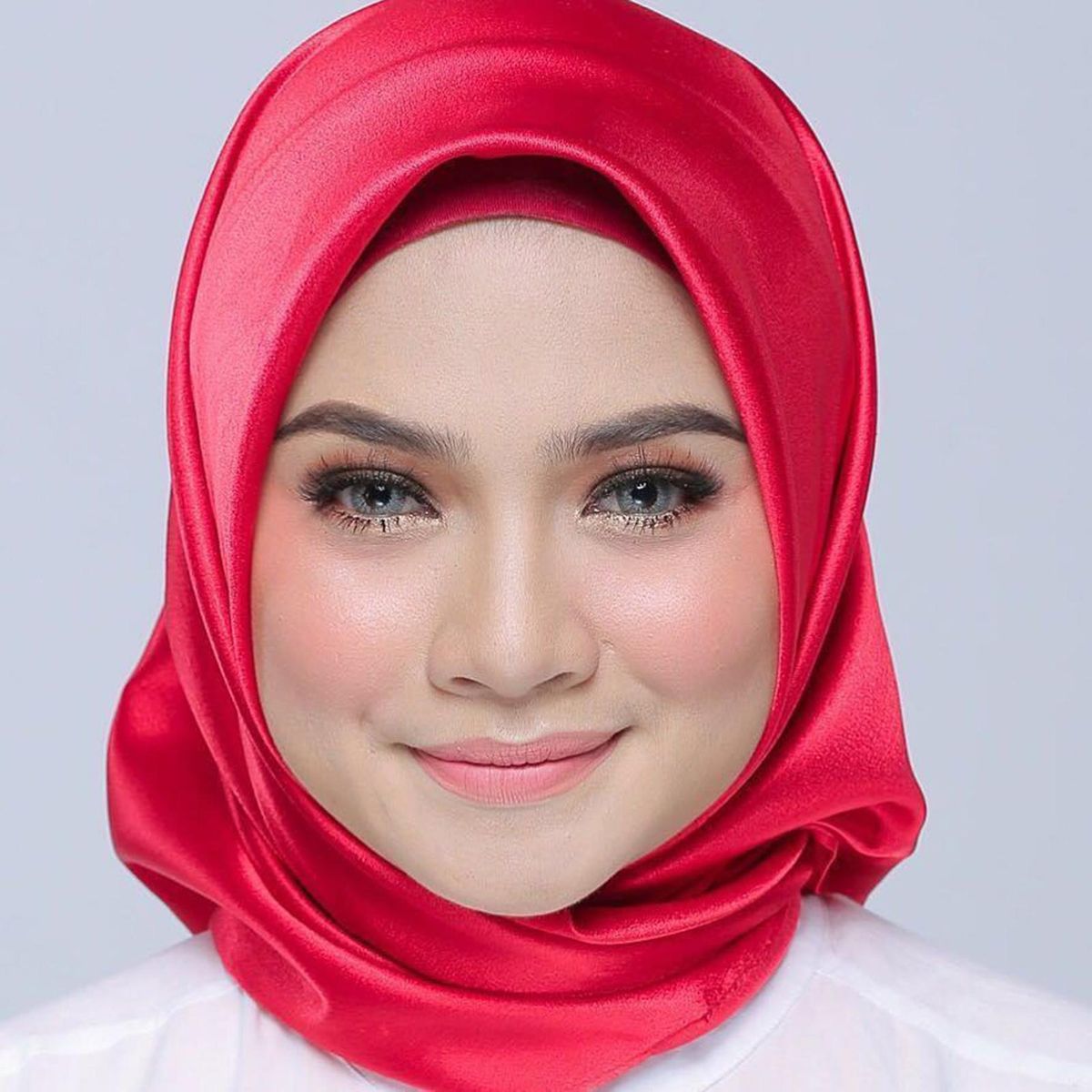 Women Head Wrap Vivid Color Wear Resistant Washable-Red