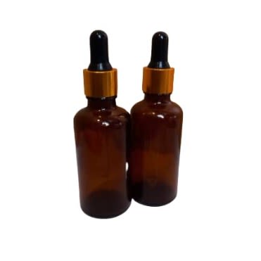 Empty Essential Oil & Serum Glass Bottle With Black-tipped Dropper - 30ml - 12pieces