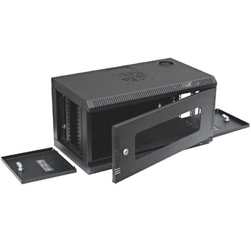 4U Wall Mount Network Server Cabinet Rack - Black
