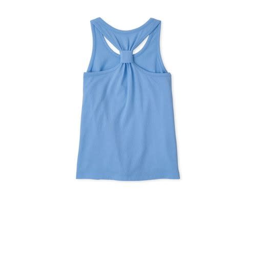 Girls Glitters Unicorn/Butterfly Cut Out Tank Top - Blue/Pink - 2 In 1