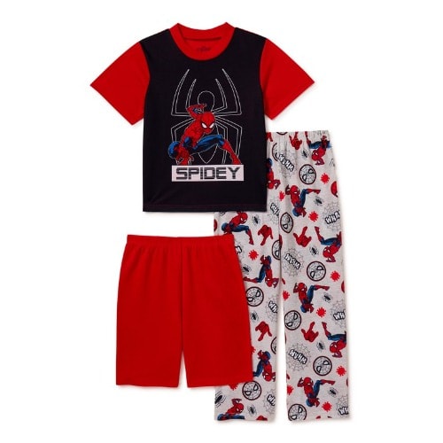 Boys Spiderman Cotton Snug Fit Pyjamas .