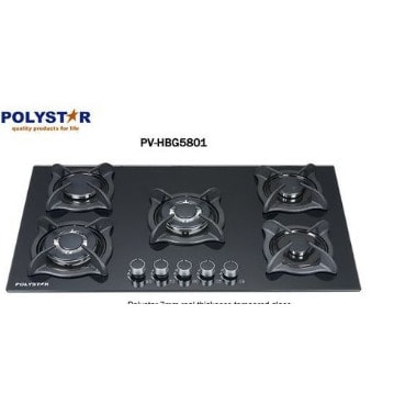 Built-in Gas Hob - 5 Gas Burner - 90cm