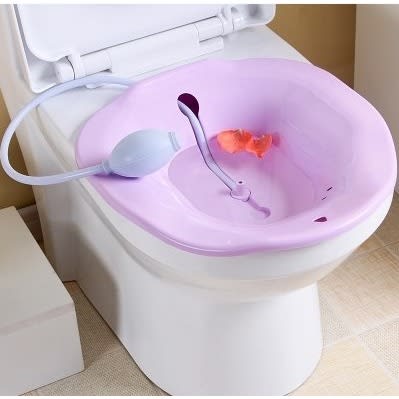 Sitzbath Bowl For Postpartum Treatment With Pump