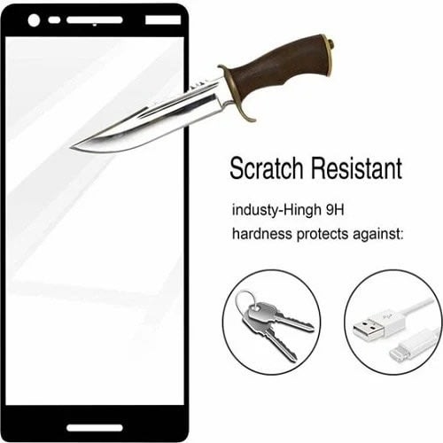 Tempered Glass Screen Protector For Nokia 2.1 - Black