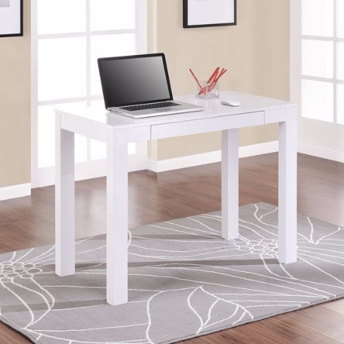White Desk with Drawer