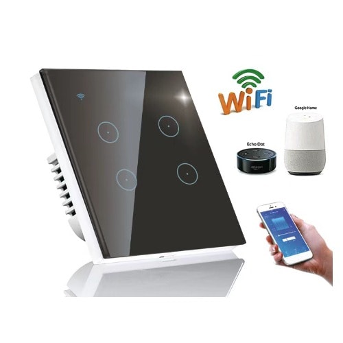 Tuya 4 Gang Wi-fi Smart Light Switch - 10a