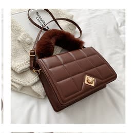 Ladies Crossbody Hand Bag- Br0wn