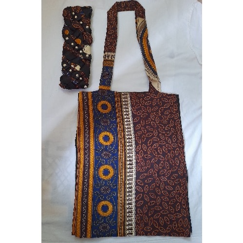 Ankara Tote Bag + Hair band