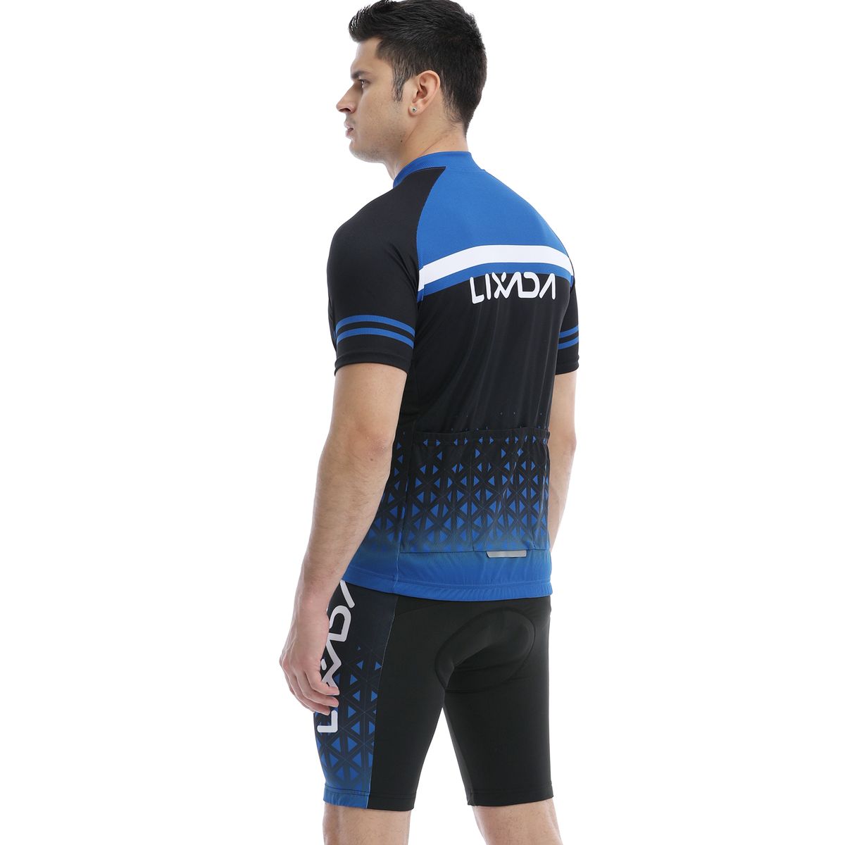 Men Cycling Jersey Set Breathable Quick-Dry Short Sleeve