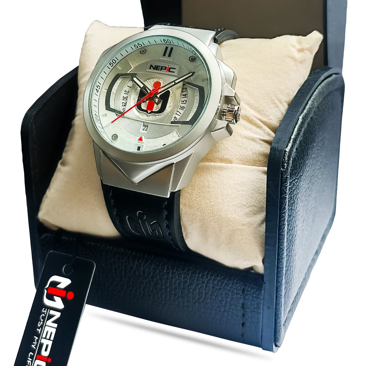 Modern Luxury Black Leather Wrist Watch For Men - Nel Picter