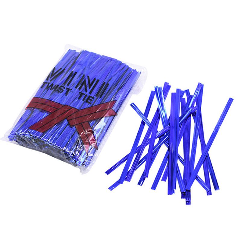 800Pcs Metallic Twist Wire Ties Candy Bag Baking Packaging
