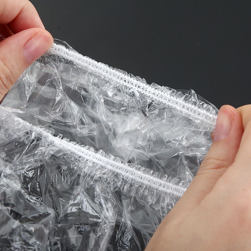 100PCS Disposable Food Cover Elastic Plastic Covers For Dishe Wrap Clings Film Dish Plate-100PCS