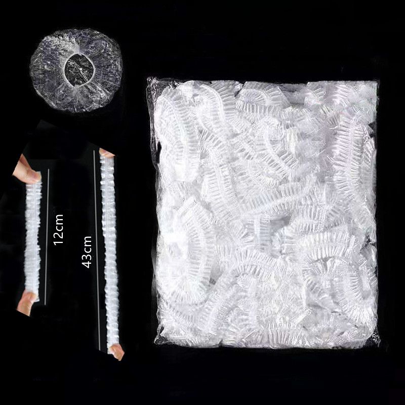 100PCS Disposable Food Cover Elastic Plastic Covers For Dishe Wrap Clings Film Dish Plate-100PCS