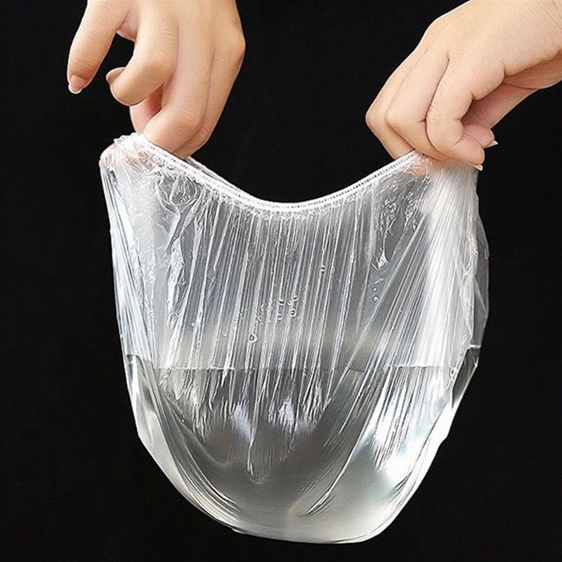 100PCS Disposable Food Cover Elastic Plastic Covers For Dishe Wrap Clings Film Dish Plate-100PCS