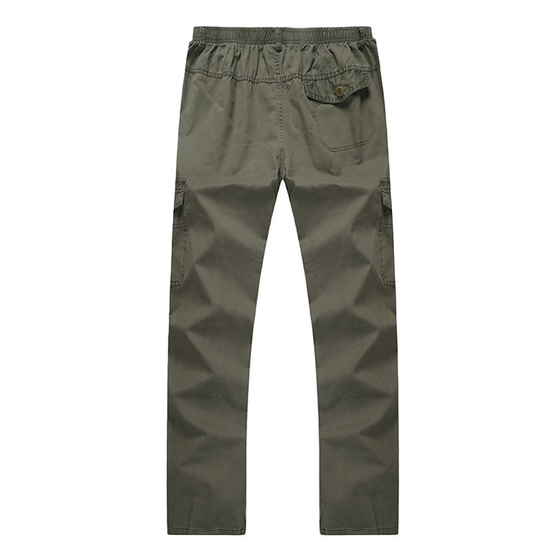 Cargo PantsSports Mountain Bike Trousers Thin Military Style Cotton Large Size For Men Green A