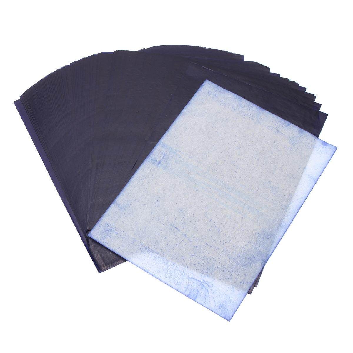 100 Sheets A4 Dark Blue Carbon Hand Copier Stencil Transfer Paper Hectograph
