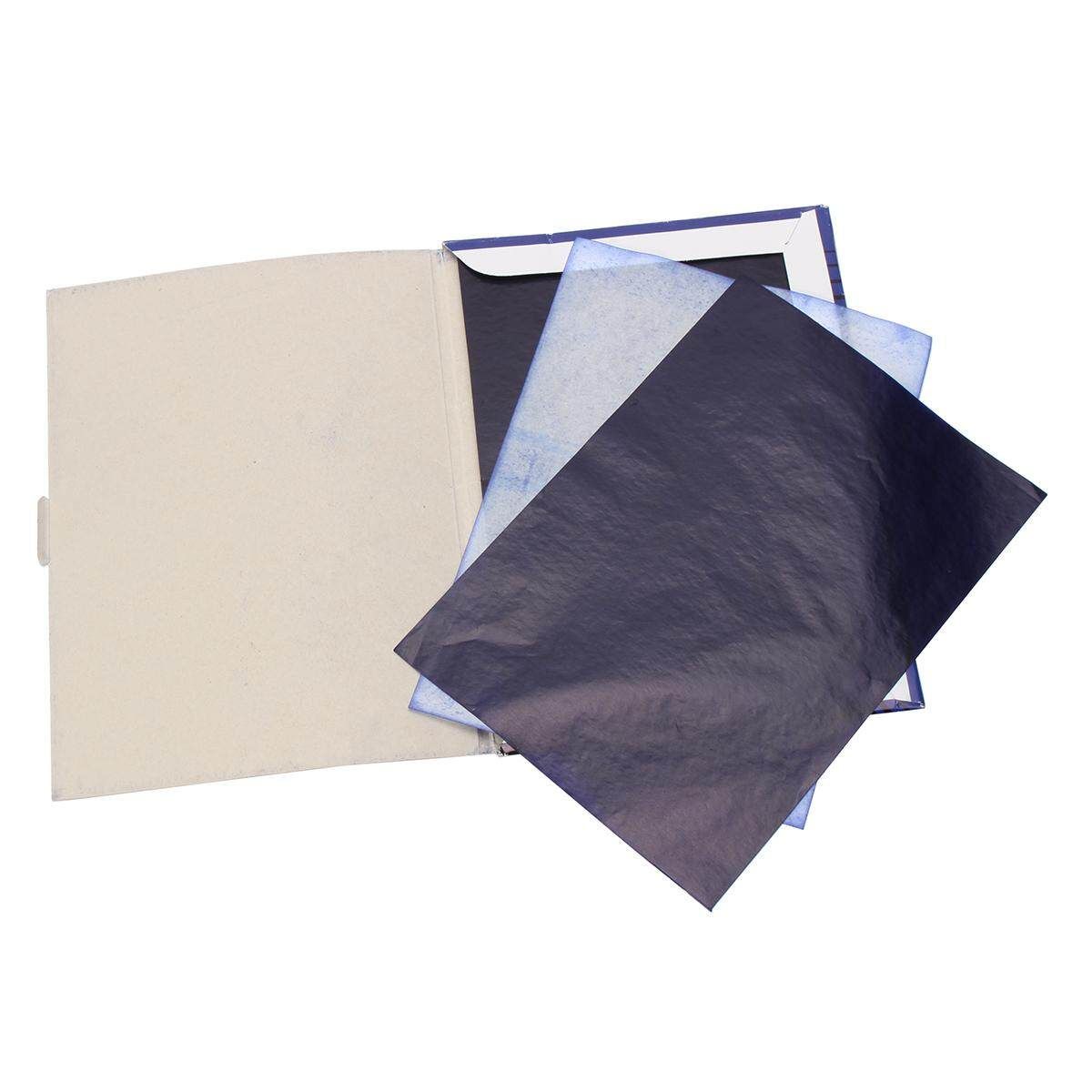 100 Sheets A4 Dark Blue Carbon Hand Copier Stencil Transfer Paper Hectograph