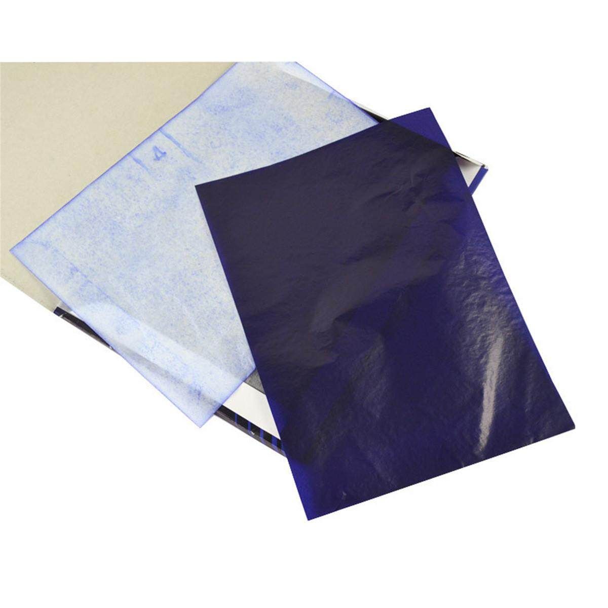 100 Sheets A4 Dark Blue Carbon Hand Copier Stencil Transfer Paper Hectograph