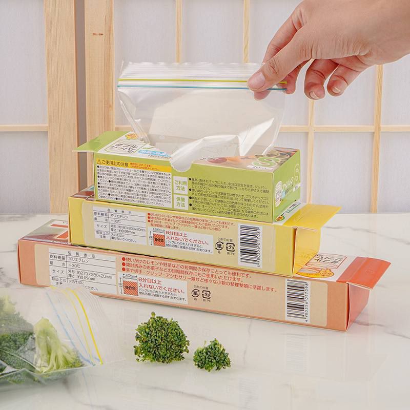 15pcs Reusable Food Storage With Ziplock And Label