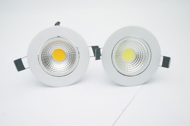 3W 5W 7W 9W 12W COB Dimmable LED Downlight 85-265V Recessed