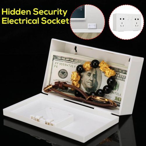 Hidden Wall Safe Security Electrical Socket Outlet Vault