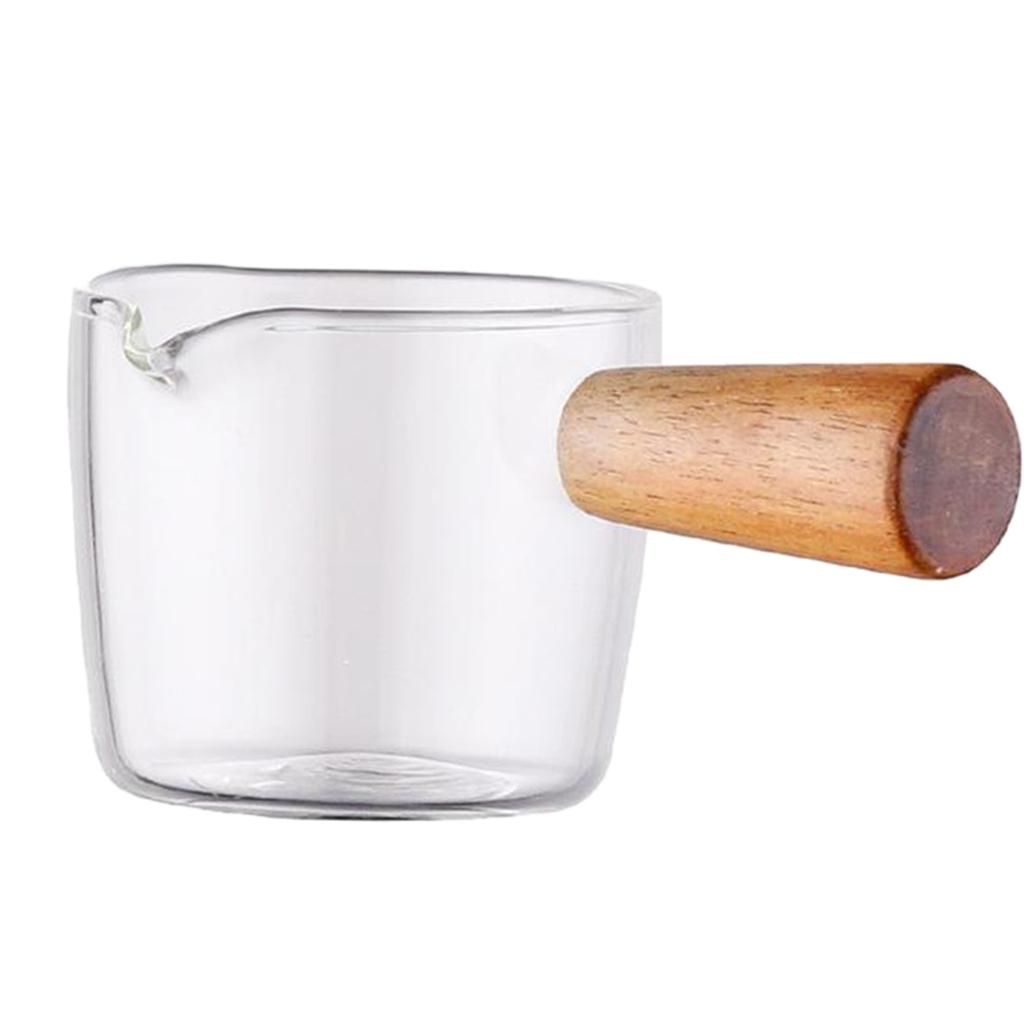 High Borosilicate Glass Milk Pot Heat-Resistant Saucepan Sauce 100ml
