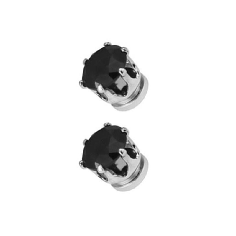 1 Pair Men Women Hot Popular Clip No Piercing Magnet-White