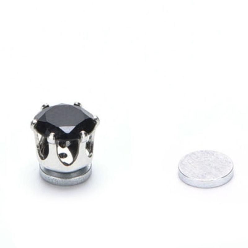 1 Pair Men Women Hot Popular Clip No Piercing Magnet-White