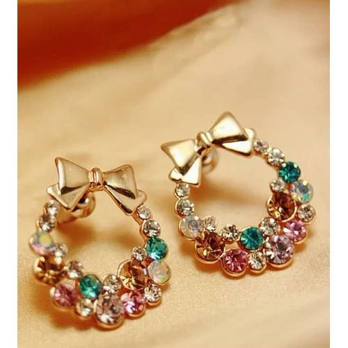 Cute Ladies Fashion Rhinestones Earrings