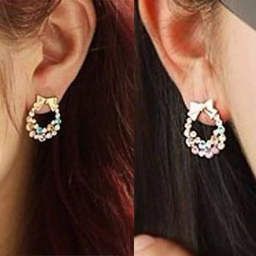 Cute Ladies Fashion Rhinestones Earrings