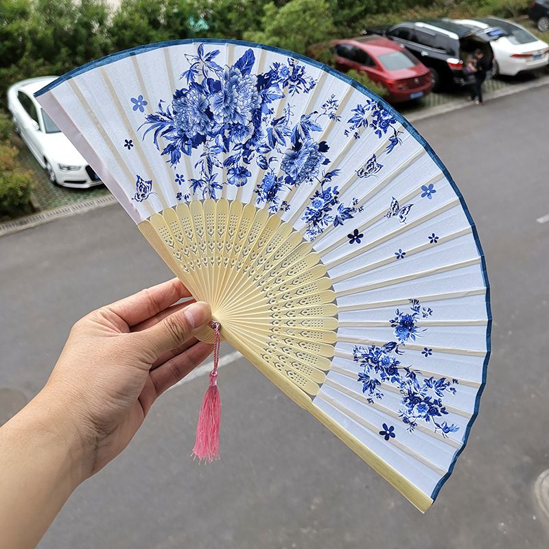 Folding Children Gift A Wedding Bambu Fold Chinese Antique Japanese Main Hand Fan Waaiers Fans Eventail Bamboo Vintage Fan