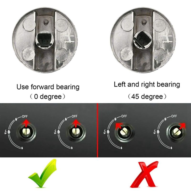 Stove Handle, 6mm Zinc Alloy Control Knob Oven Switch
