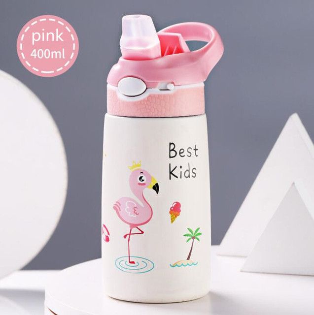 400ml Children Thermos Water Bottle Kids Thermos Mug Cup