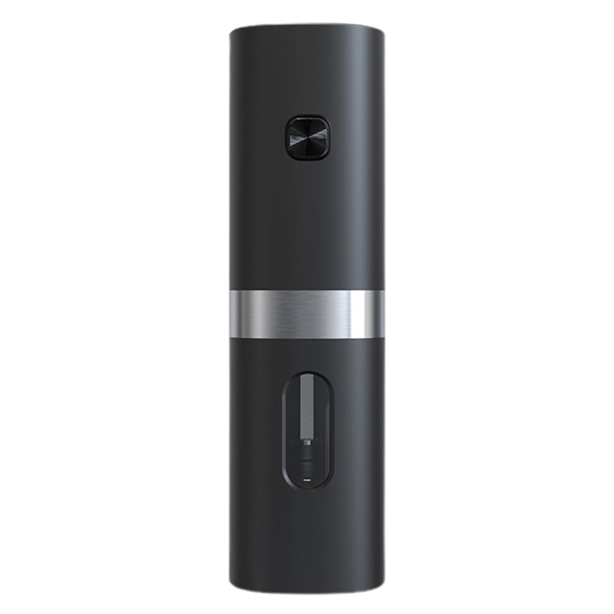 Battery-powered Spice Grinder Clearview Spice Mill Led for Salt Black