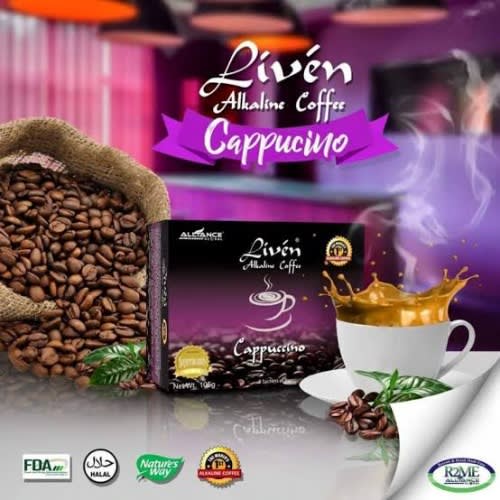 Liven Alkaline Coffee Cappuccino - 20 Sachets