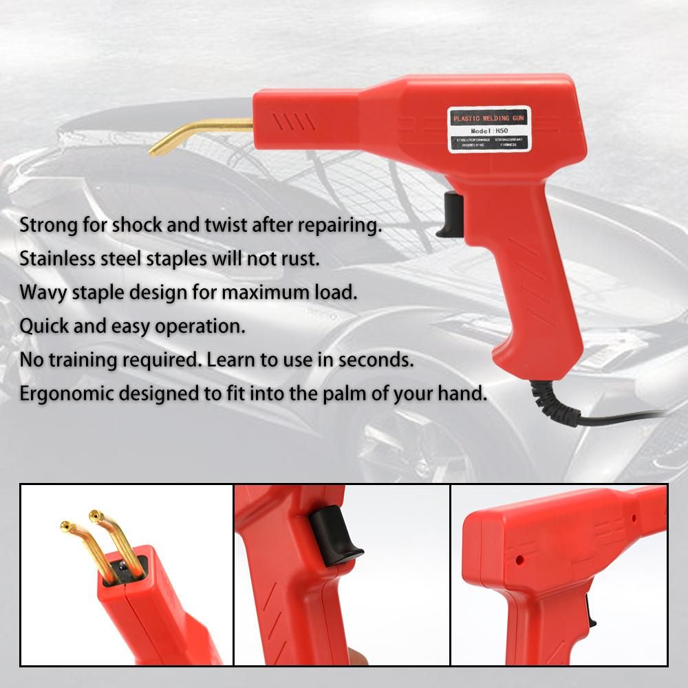Handy Plastics Weld Garage Tools Staplers Machine Staple PVC Repairing Machine Car Bumper Repairing Stapler Welding Tool