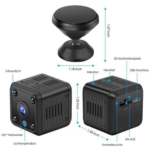 HD 1080P Mini WiFi IP Camera Home Security CCTV Wireless