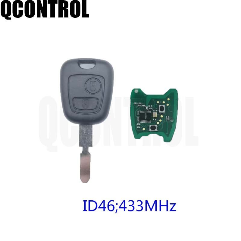 QCONTROL Car Remote Key DIY For PEUGEOT 406  407  408 Complete Vehicle Key