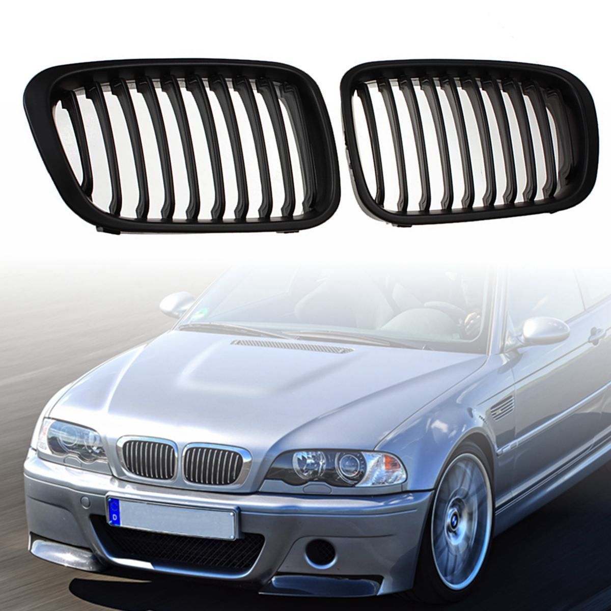 Car Front Grilles For B-MW 1998-2001 E46 318I 320I 325I