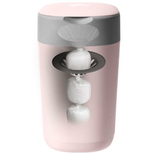 Sangenic Twist & Click Nappy Disposal Bin Gentle Pink