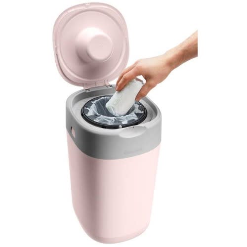 Sangenic Twist & Click Nappy Disposal Bin Gentle Pink