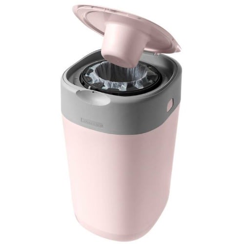 Sangenic Twist & Click Nappy Disposal Bin Gentle Pink