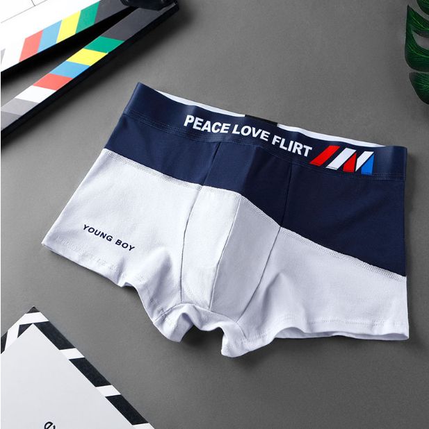 3pcs/Lot 1 Red 1 Blue 1 Green Mens Underwear Cotton Underpants Panties Shorts