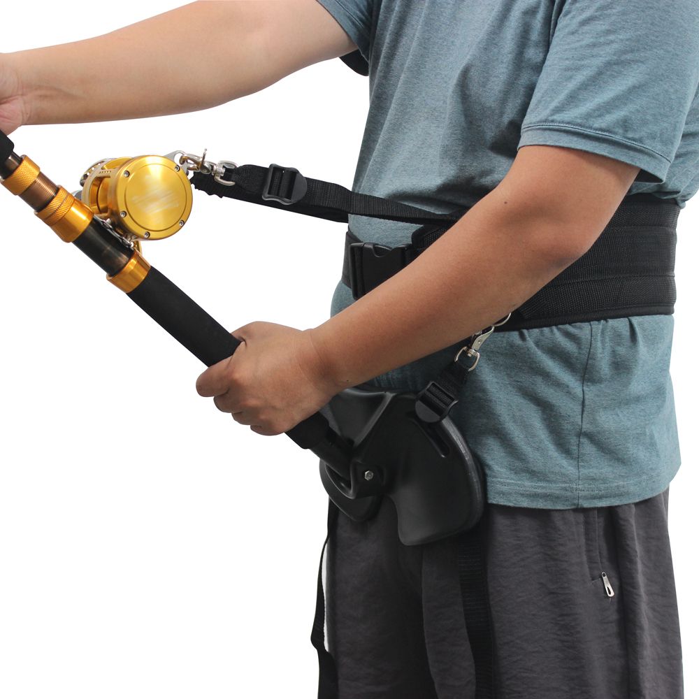 Adjustable Fishing Fighting Belt Fishing Rod Holder Offshore