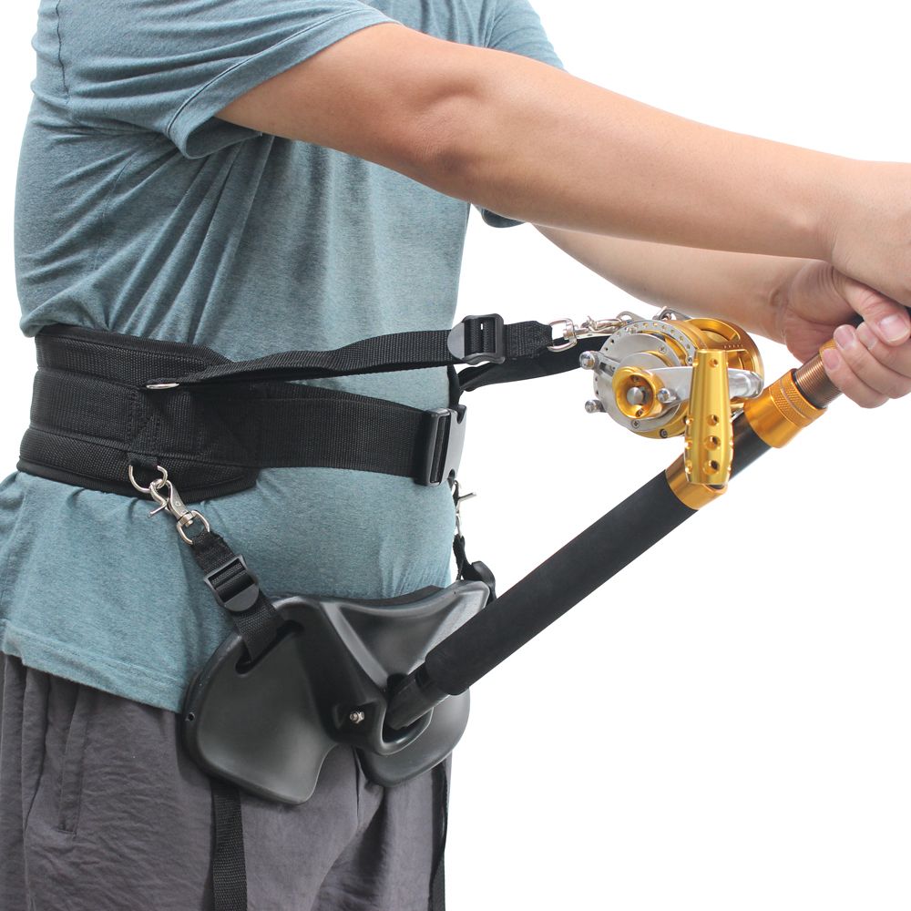 Adjustable Fishing Fighting Belt Fishing Rod Holder Offshore